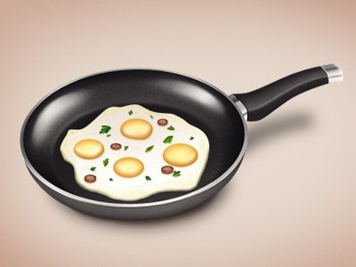 Omelette eggs omelette