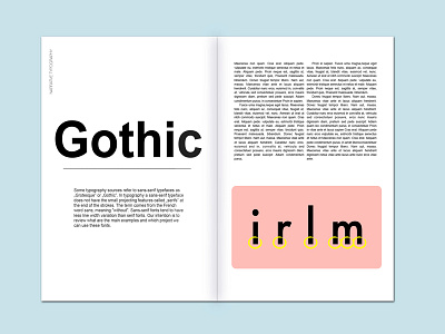 Typography Magazine design editorial font graphic design helvetica idea magazine printed typography