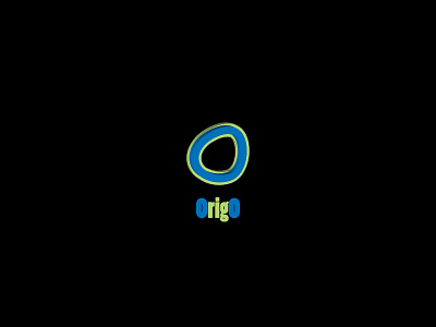 Logo Design 3d blue brand concept graphic design green icon logo origo