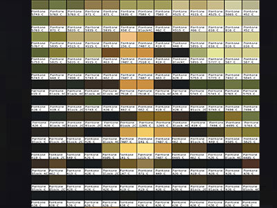 Main colors of famous paintings - Mona Lisa color famous graphic design green mona lisa painting palette