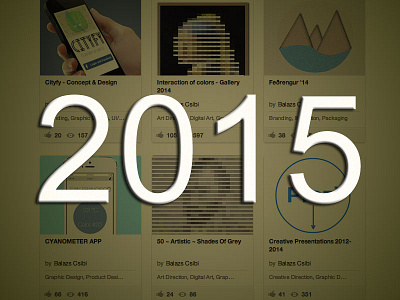 Year in review 2014 2015 behance dribbble graphic graphic design holiday idea illustration new year