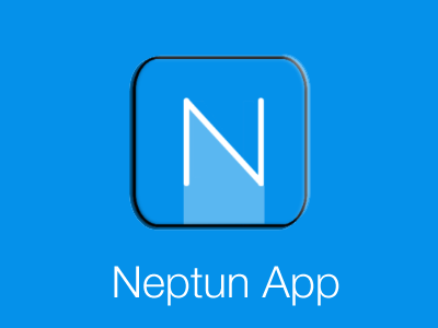 Neptun App logo app behance branding design graphic graphic design logo neptun portfolio student ui ux