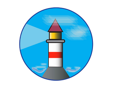 Lighthouse design graphic graphic design illustration illustrator lighthouse minimal sea