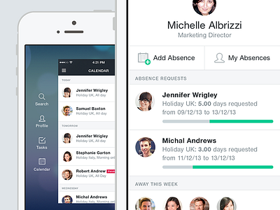 iOS 7 explorations app cezanne clean dashboard ios ios7 iphone menu minimal mobile ui