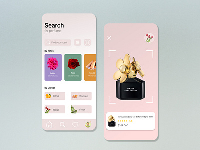 perfume page android app appstore design icon ios iphone minimal perfume perfumestore typography ui userinterface ux