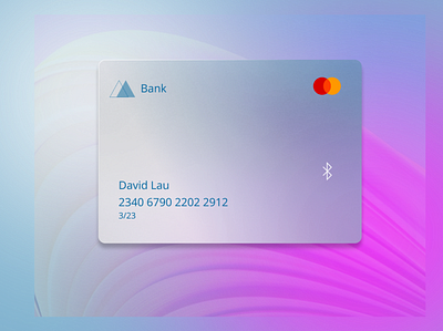 Glass morphism credit card brand design branding design figmadesign illustration iphone logo ui userinterface