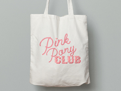 Pink Pony Club Canvas Tote Bag