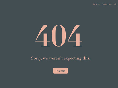 Daily UI 008 - 404 Page 404 404 error 404 page branding daily 100 challenge daily ui 008 dailyui dailyuichallenge design error page personalsite ui