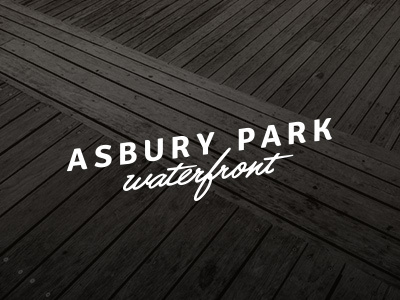 Asbury Park Waterfront logo custom type logo
