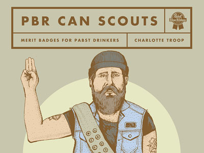 PBR Scouts poster/illustration illustration pbr poster