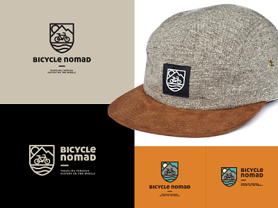 Bicycle Nomad logo branding logo