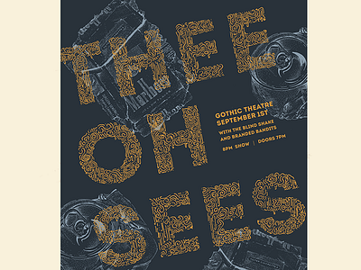 Thee Oh Sees Poster By Andrew Hoffman On Dribbble