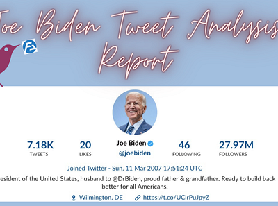 Joe Biden Tweet Analysis Report downloadtweets twitteranalytics