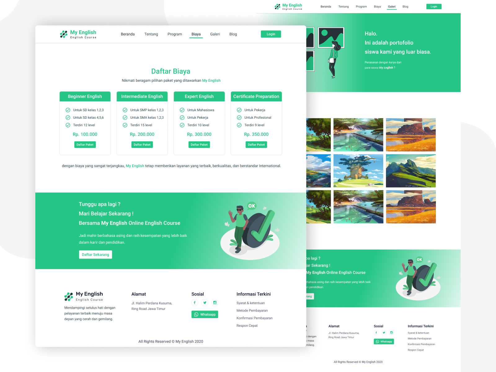 English Course 4 By Wahid Ari On Dribbble