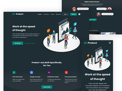 Product Web Design Dark 1