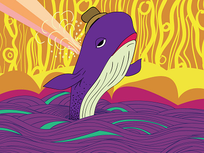 Whale illustration wacom whale