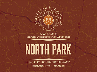 North Park - Beer Label ale beer beverage label