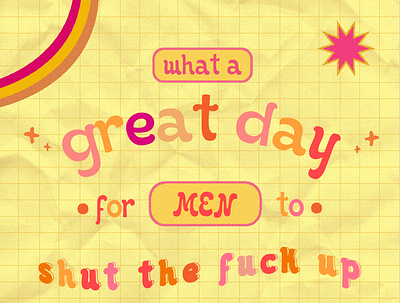 Great Day design illustration typography