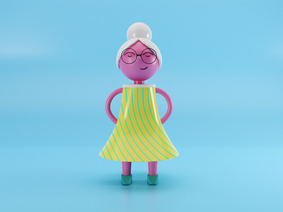 Granny 3d 3dcharacter after effects blender blender3d character illustration model