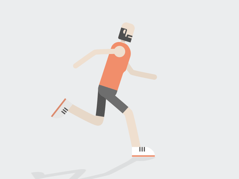 Never Stop!! after effects gif illustration