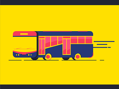 Volvo bus design illustration illustrator road vehicle volvo