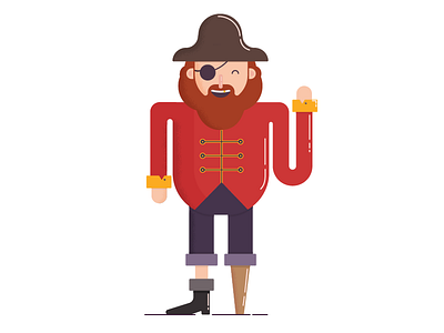 Pirate art captain character character design illustration illustrator pirate