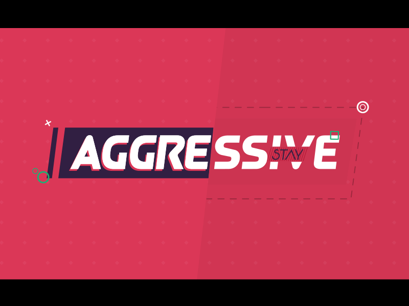 Aggressive aftereffects animation kinematic kinematic typography motion graphics motiondesign motiongraphics typography