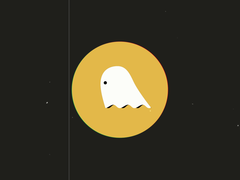 Ghost after after effects animation effects ghost gif haloween illustration loop mograph motion