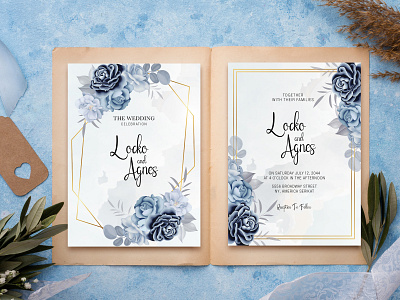 Beautiful Wedding Invitation With Floral