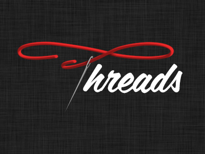 Logo - "Threads" clothing logo needle online sew shop thread threads