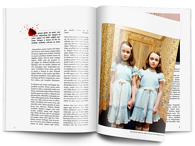 Room 237 / The Shining Editorial Design editorial layout design movie spread the shining
