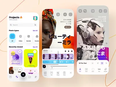 Social Media Creator App – UI Exploration 🔥 branding builder creator design figma mobile social media stage ui user interface ux xd