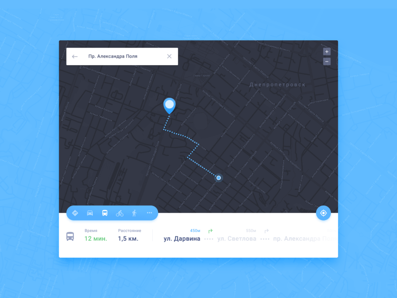 Daily UI #020 - Location Tracker