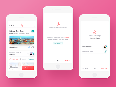 Airbnb Event Confirmation airbnb apartment booking event ios mobile rent travel ui ux