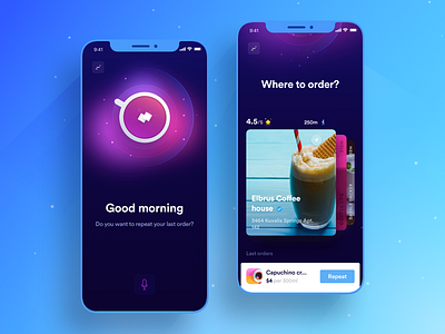 AI Coffee Ordering App by Vlad Tyzun for Mind Studios on Dribbble