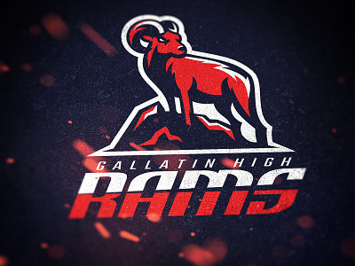 Gallatin Rams Concept branding design illustration logo mascotlogo sports logo vector