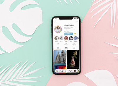 Instagram redesign profile section