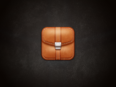 Briefcase iOS briefcase business ios leather stiches