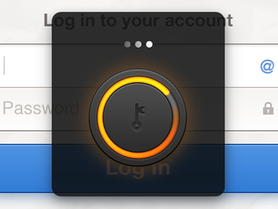 Login Page button loading login paper ui