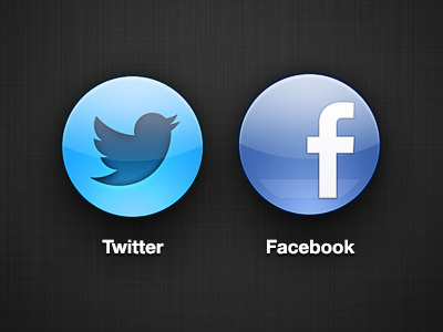 Circle iOS Icons circle facebook icons ios twitter