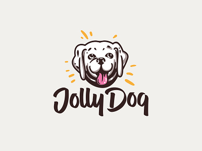Jolly Dog animal character design dog fun happy illustration jolly logo