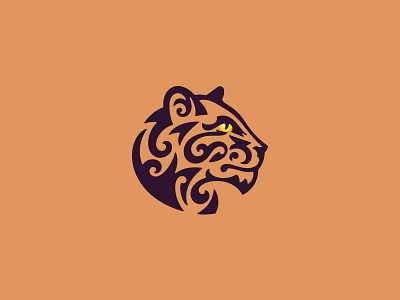 Panthera animal cat character elegant illustration jaguar leopard logo minimal panther strong wild