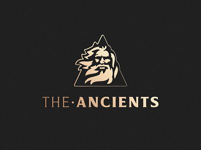 Logo for The Ancients ancient character illustration logo minimal negative space philosopher philosophy portrait simple stoic stoicism