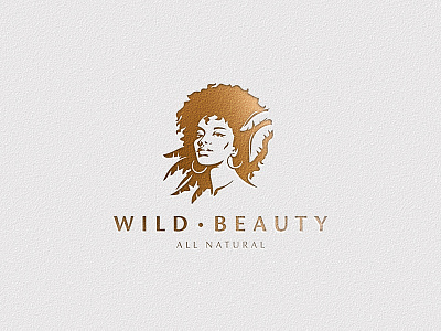 Wild beauty available beauty beauty logo character cosmetics exclusive forsale girl logo logodesign natural negative space portrait simple wild woman