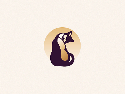 Elegant Cat animal character design elegant illustration logo minimal negative space simple vector
