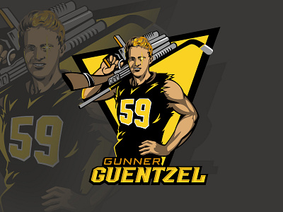 Gunner Guentzel character hockey ice hockey illustration pittsburgh pittsburgh penguins t shirt tshirt vector