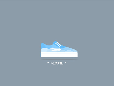 Shoes/Sepatu design flat flatdesign icon logo minimal vector