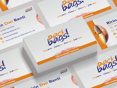 Business Card - PackBags! Indonesia branding design namecard office