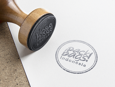 Business Stamp - PackBags! Indonesia branding design office stamp design