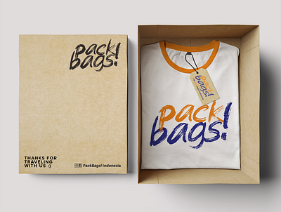 T-shirt Souvenir - PackBags! Indonesia branding design office souvenir t shirt